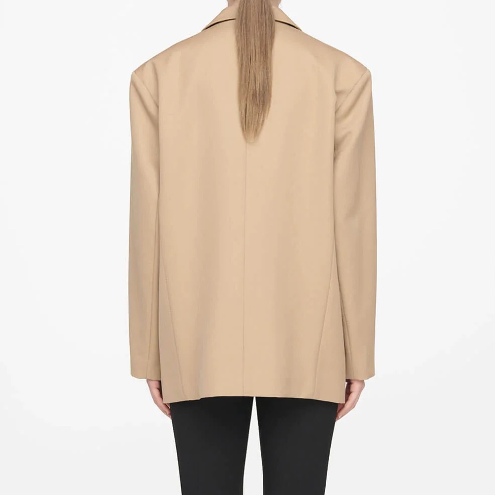 NWT Anine Bing QuinnBlazer-Deep Sand - Picture 4 of 8